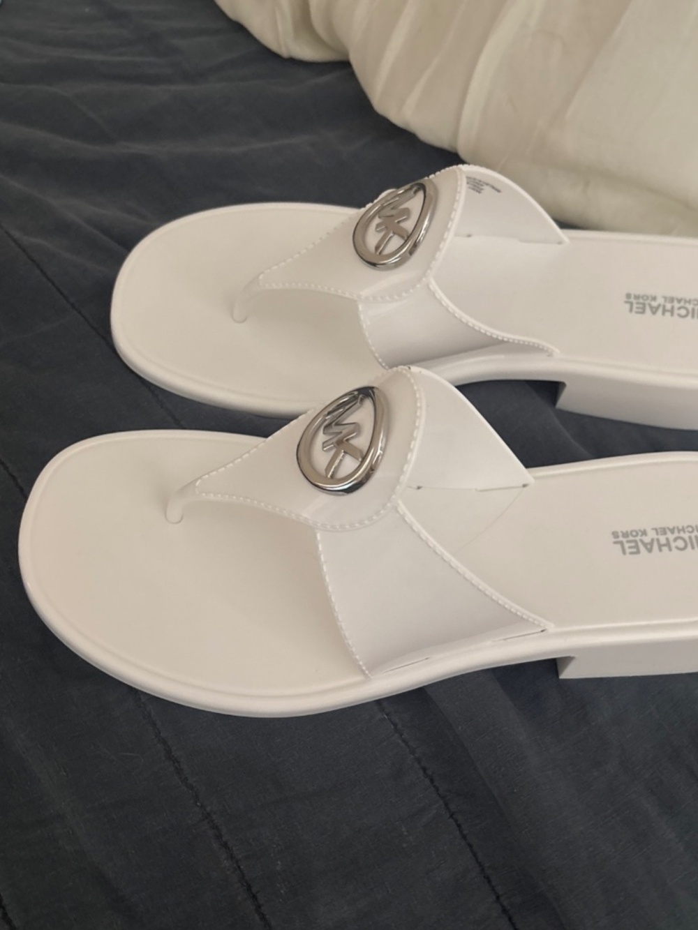 Michael Kors white sandals new without box size 9